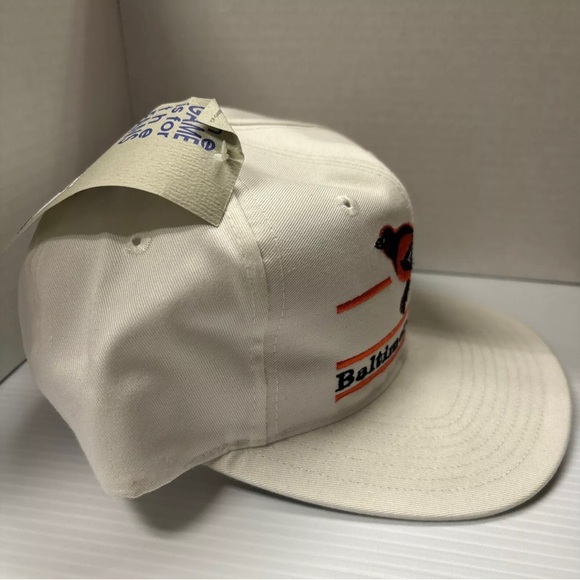VTG 90s Baltimore Orioles The Game MLB Adjustable Snapback Cap Hat Rare HTF - Picture 2 of 3